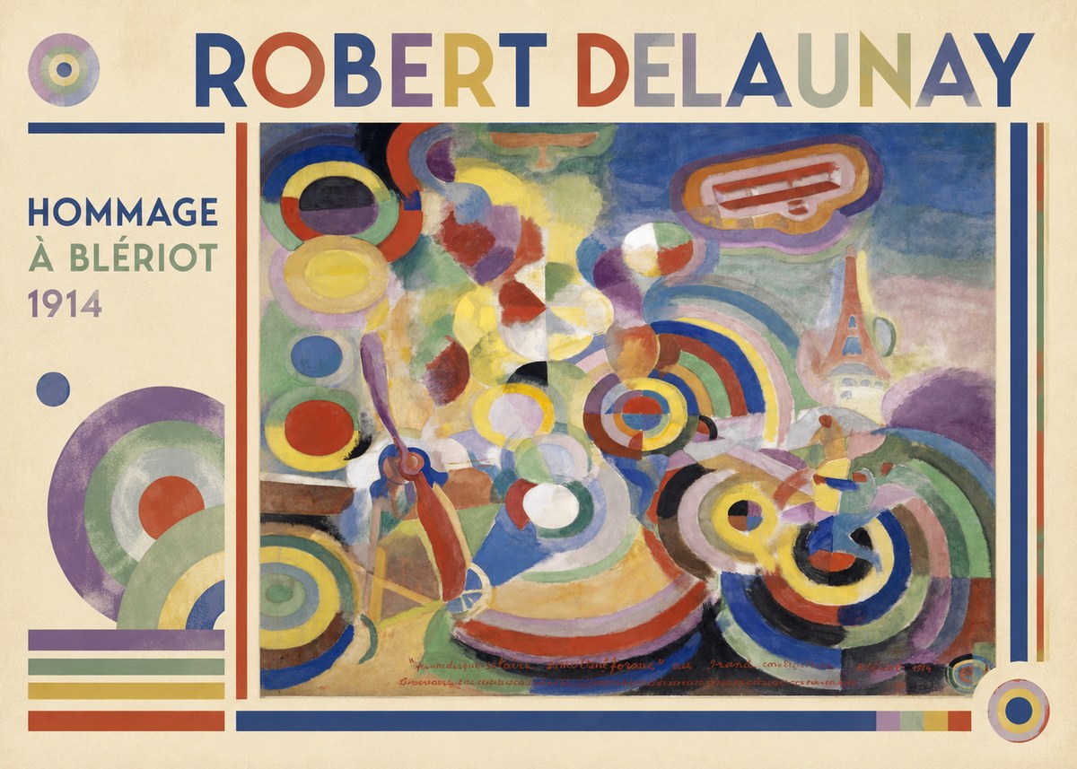 Robert Delaunay Hommage À Blériot 1914 No1 - Poster