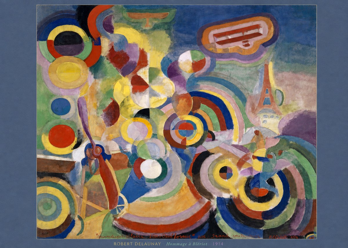 Robert Delaunay Hommage À Blériot 1914 No6 - Poster