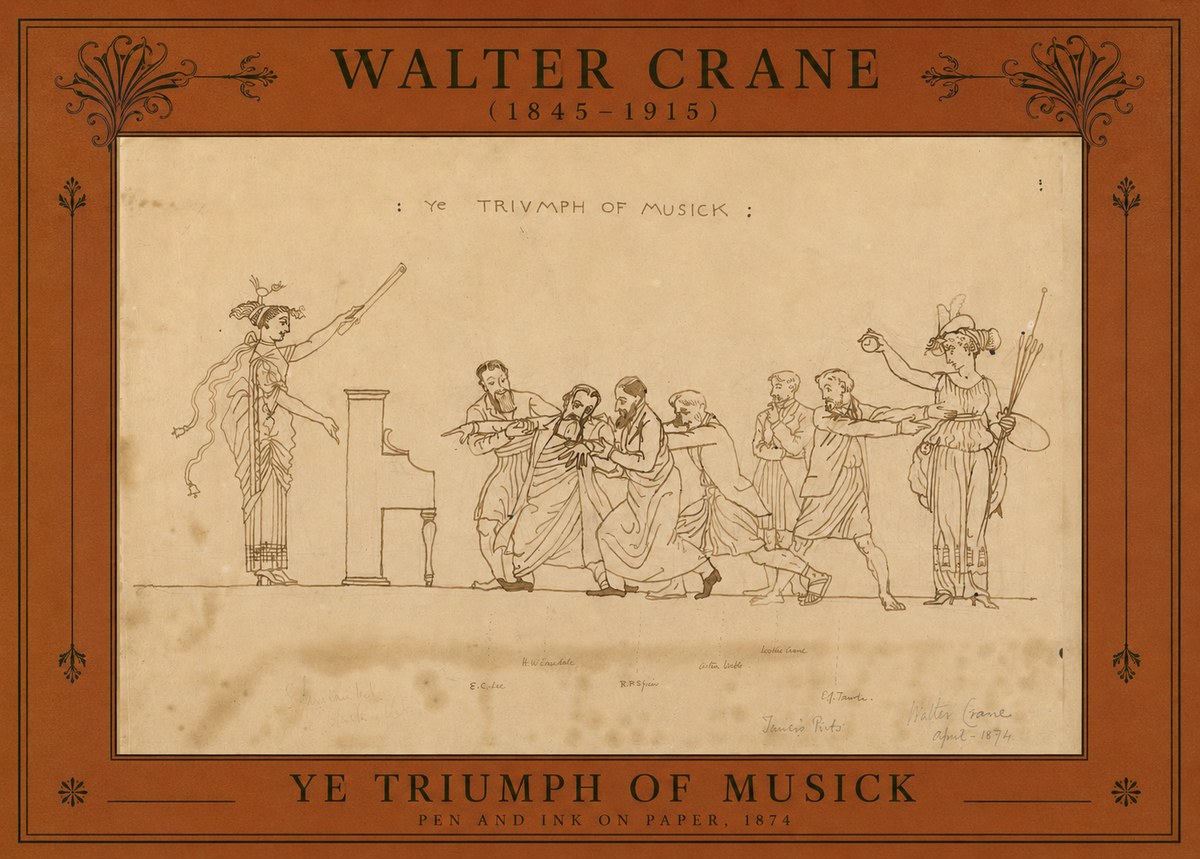 Walter Crane Ye Triumph of Musick No2 - Poster