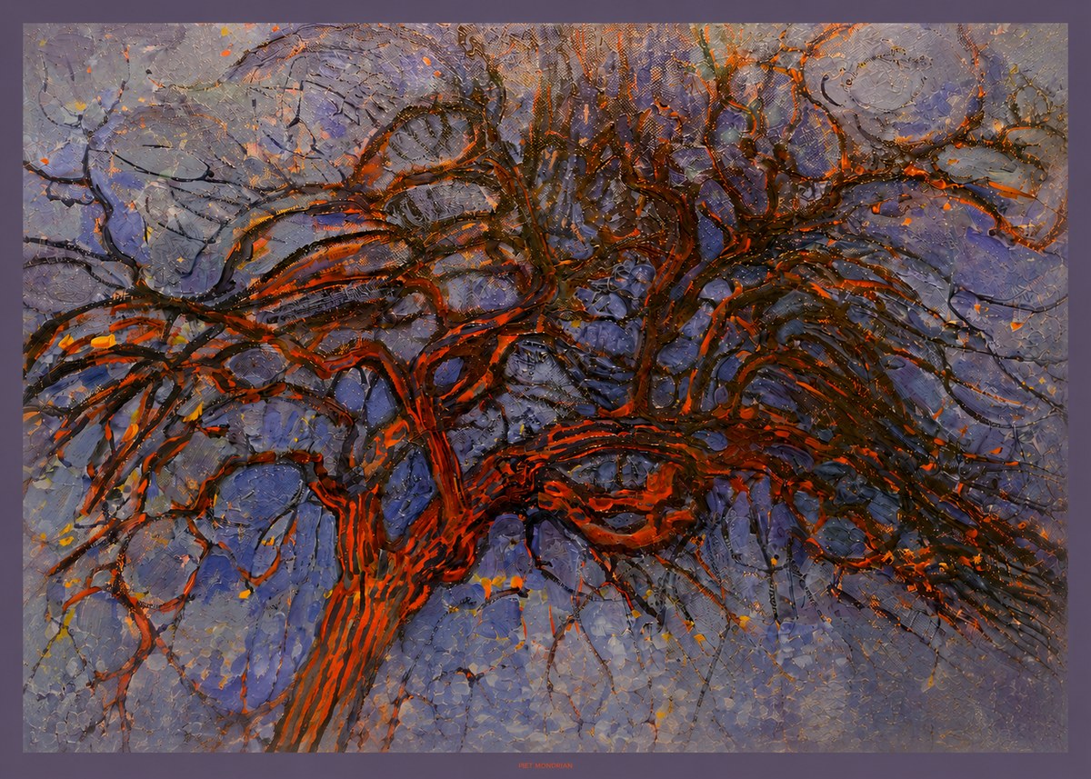 Piet Mondrian The Red Tree No6 - Poster