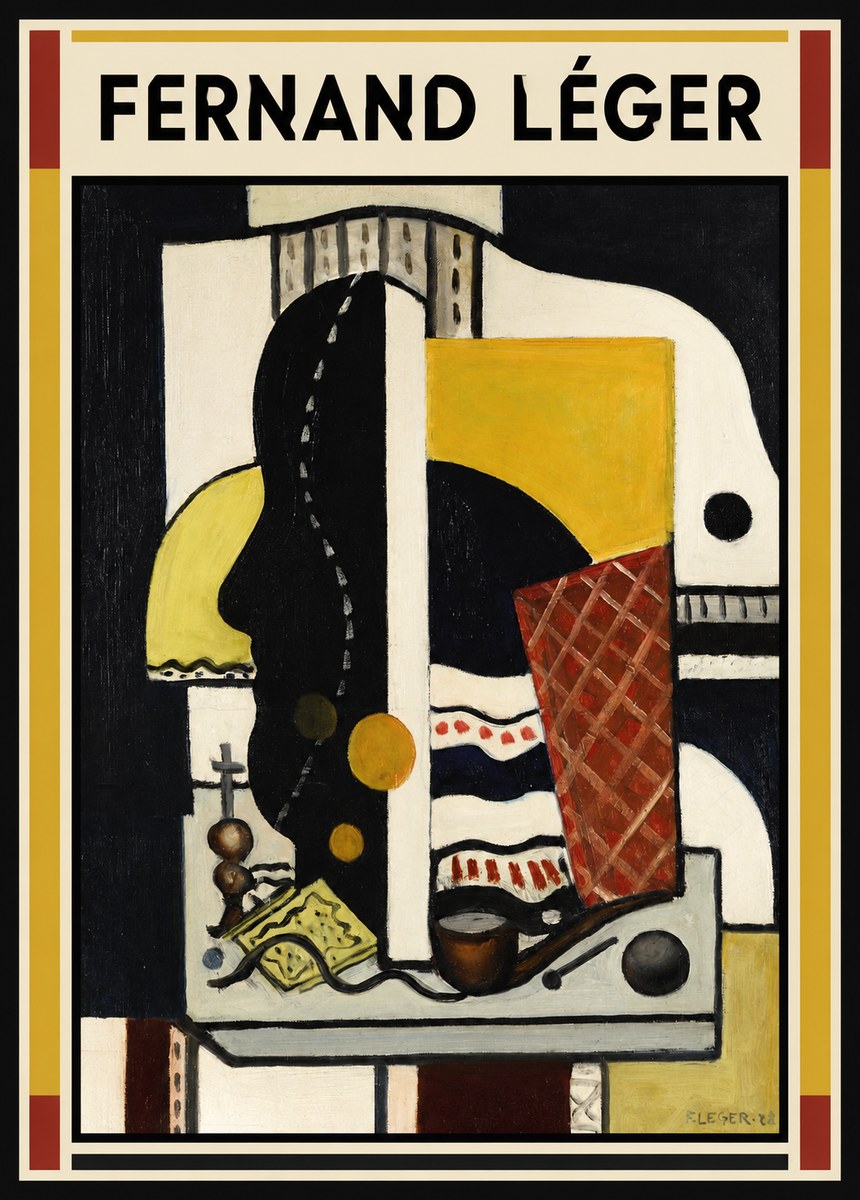 Fernand Léger Composition Au Profil No1 - Poster