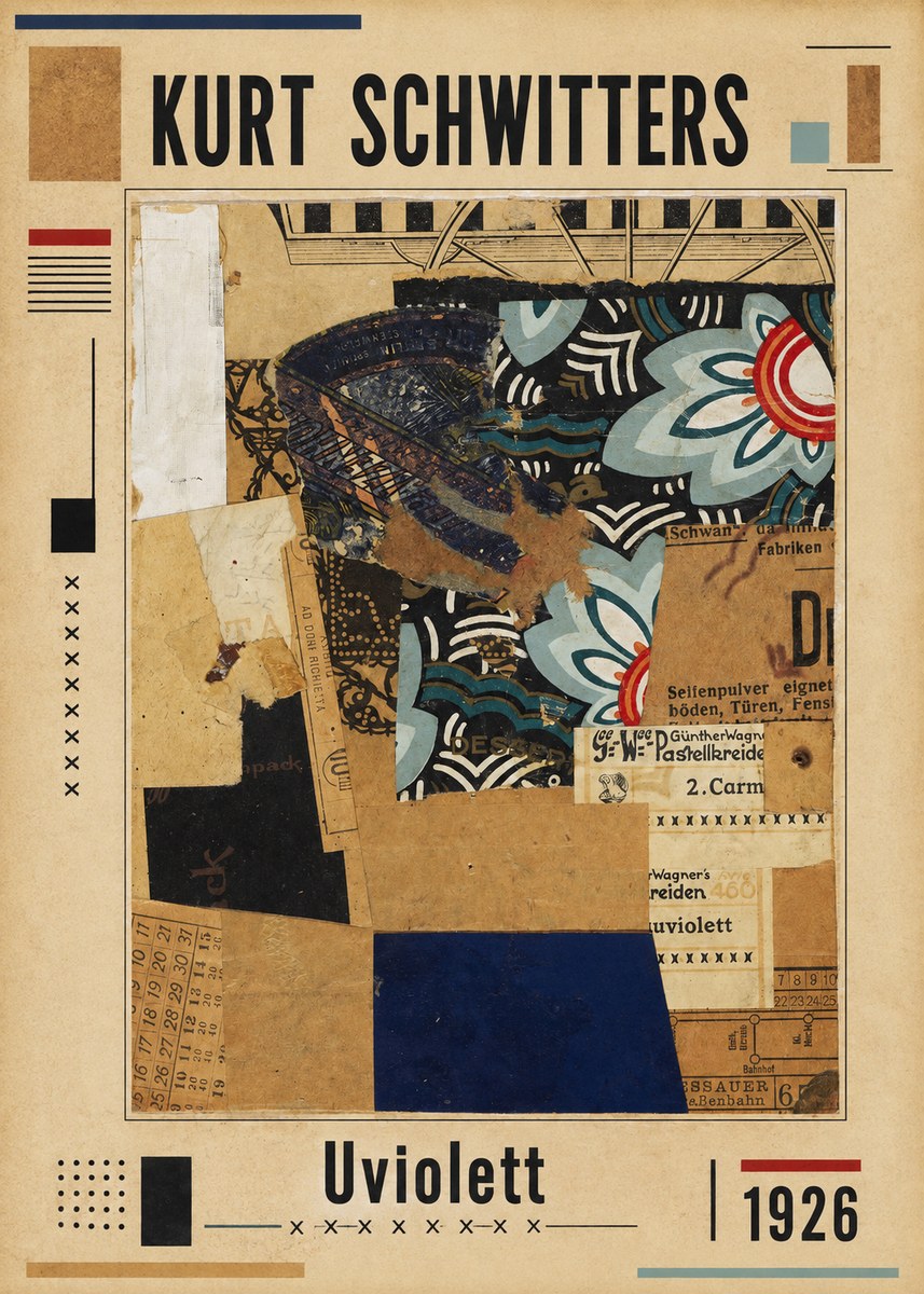 Kurt Schwitters Uviolett No1 - Poster