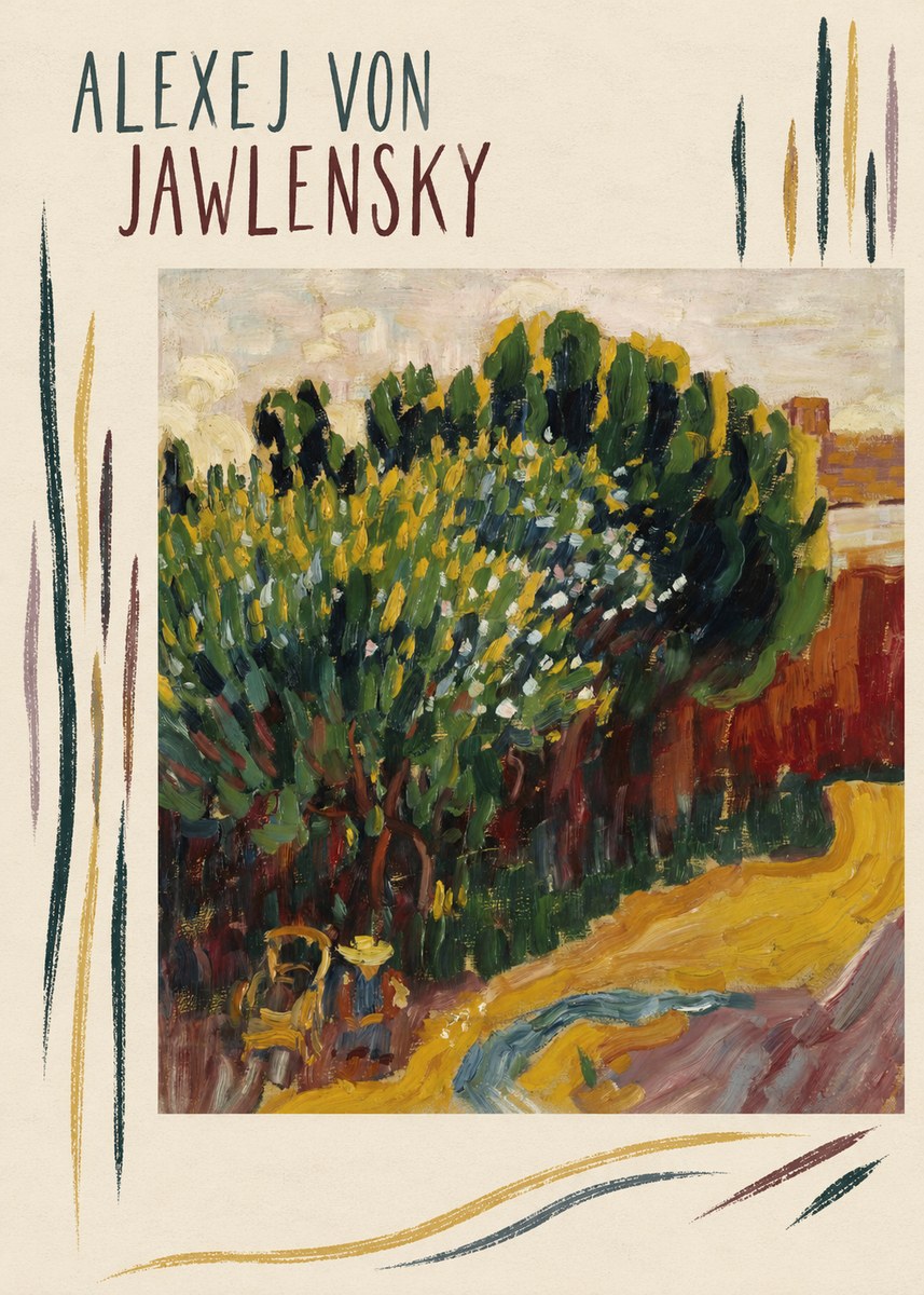 Alexej von Jawlensky Park Landscape (Murnau) No6 - Poster
