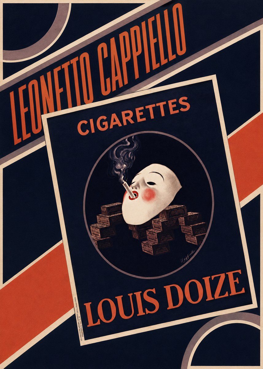 Leonetto Cappiello Cigarettes Louis Doize No4 - Poster