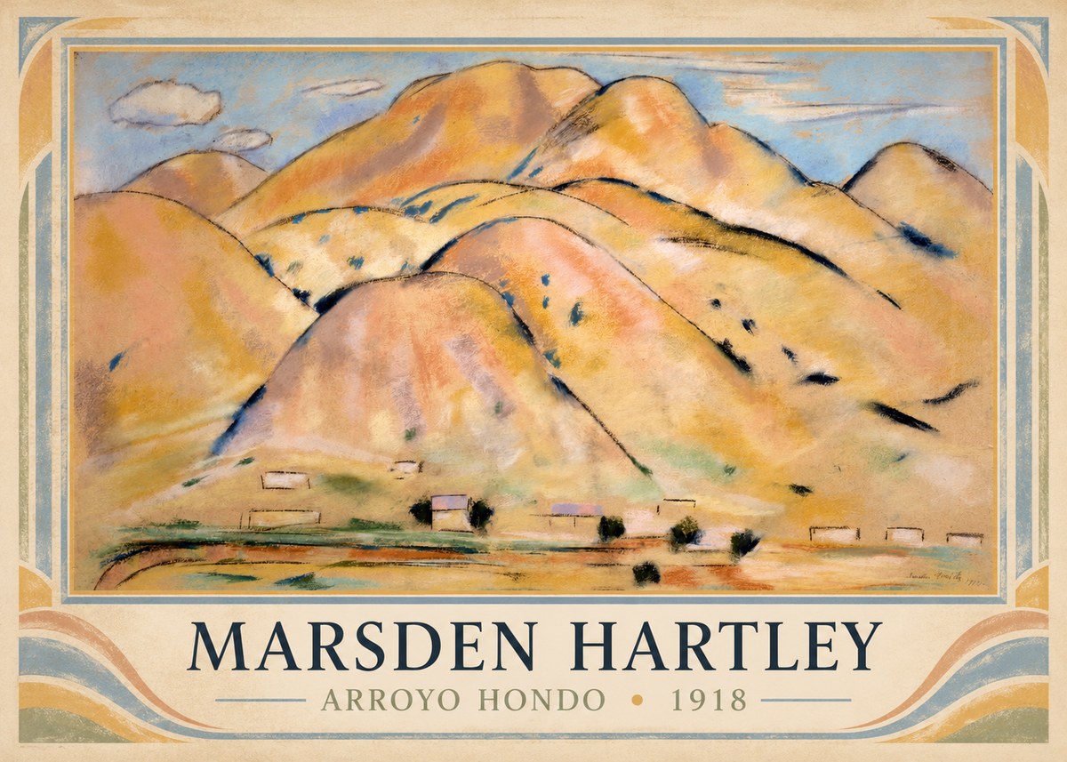 Marsden Hartley Arroyo Hondo No1 - Poster