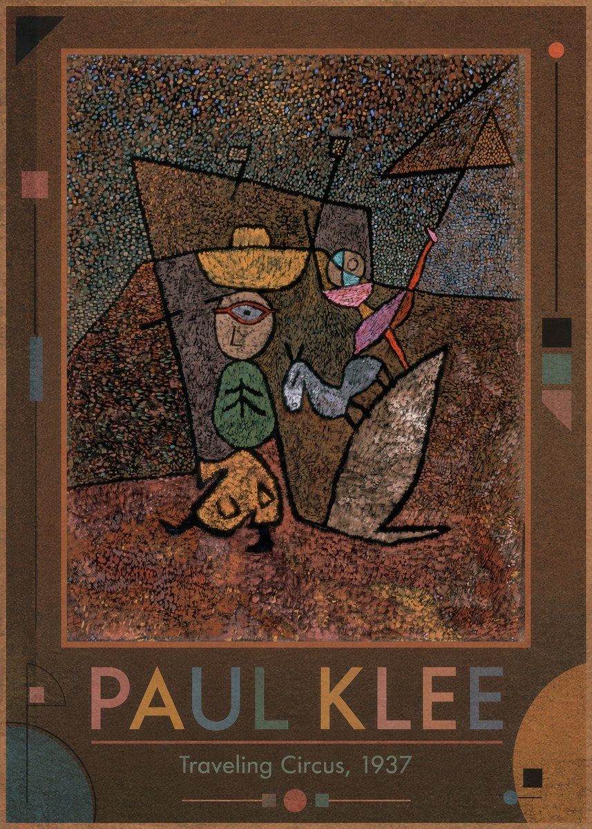 Paul Klee Traveling Circus, 1937 No1 - Poster