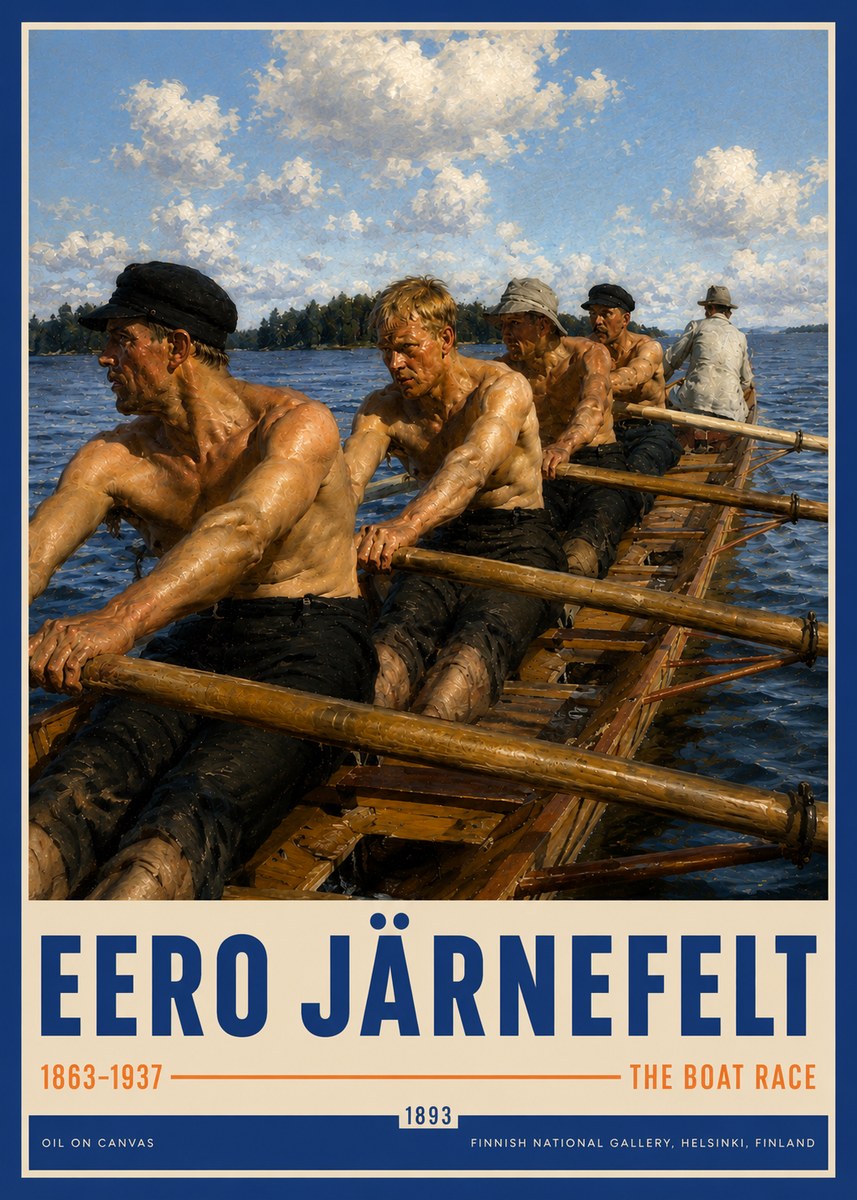 Eero Järnefelt The Boat Race No3 - Poster