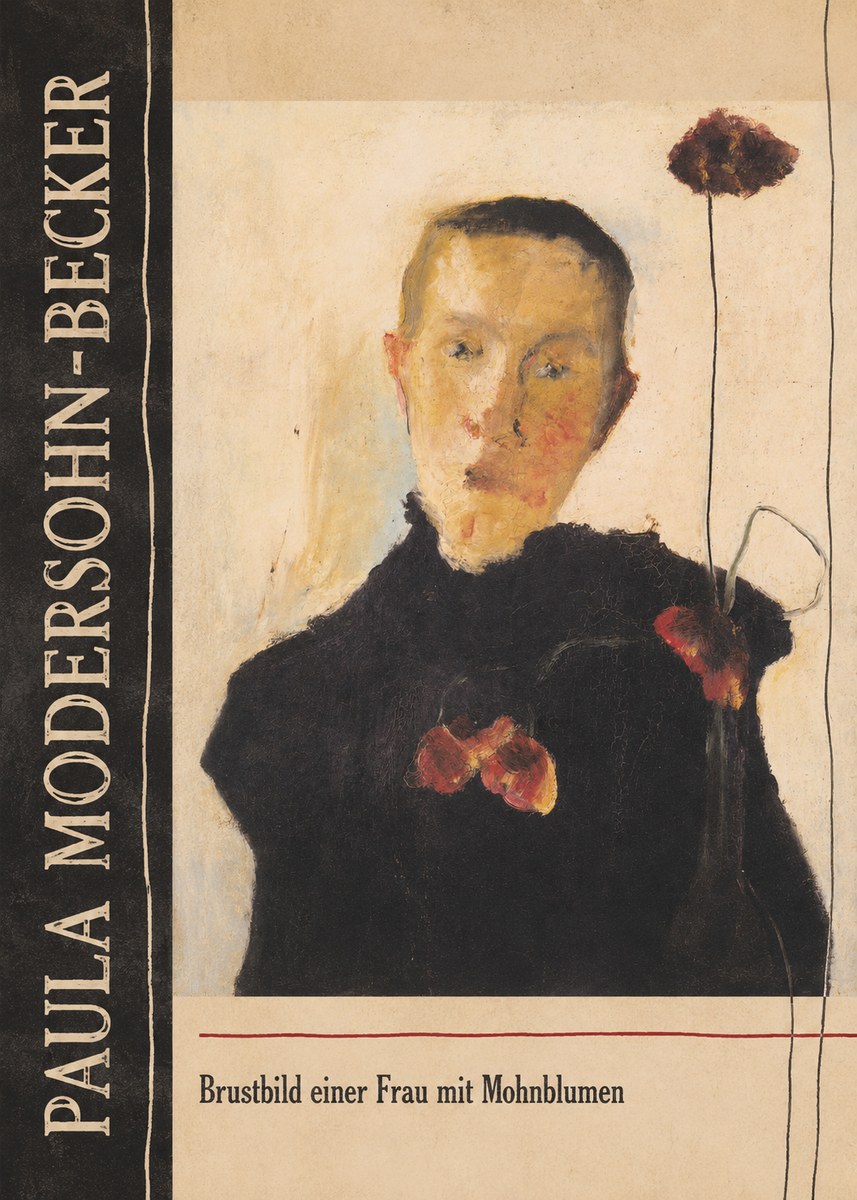 Paula Modersohn-Becker Brustbild Einer Frau Mit Mohnblumen No2 - Poster