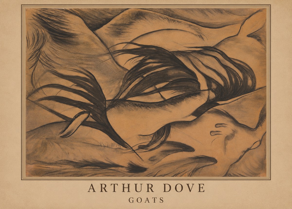 Arthur Dove Goats No3 - Poster