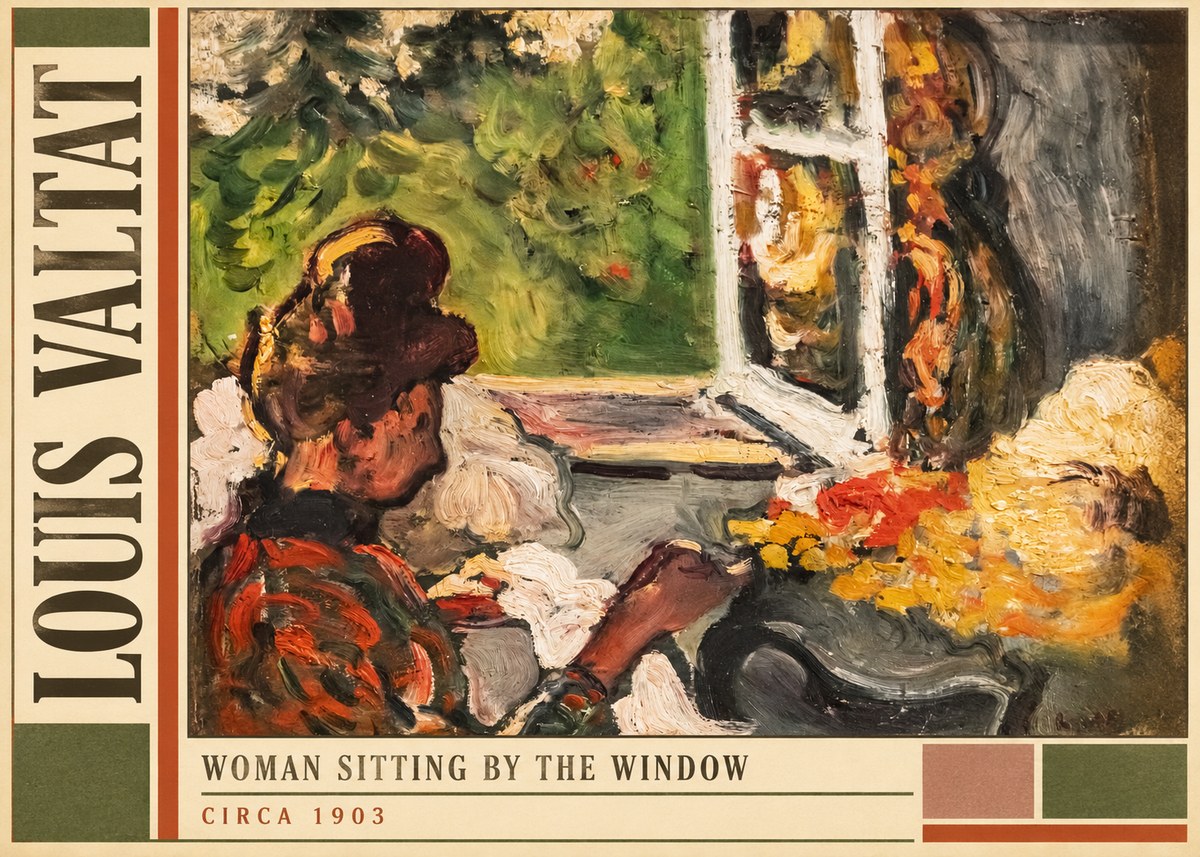 Louis Valtat Woman Sitting by the Window No2 - Poster