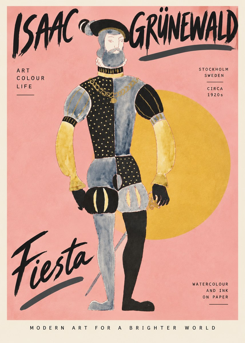Isaac Grünewald Fiesta No4 - Poster