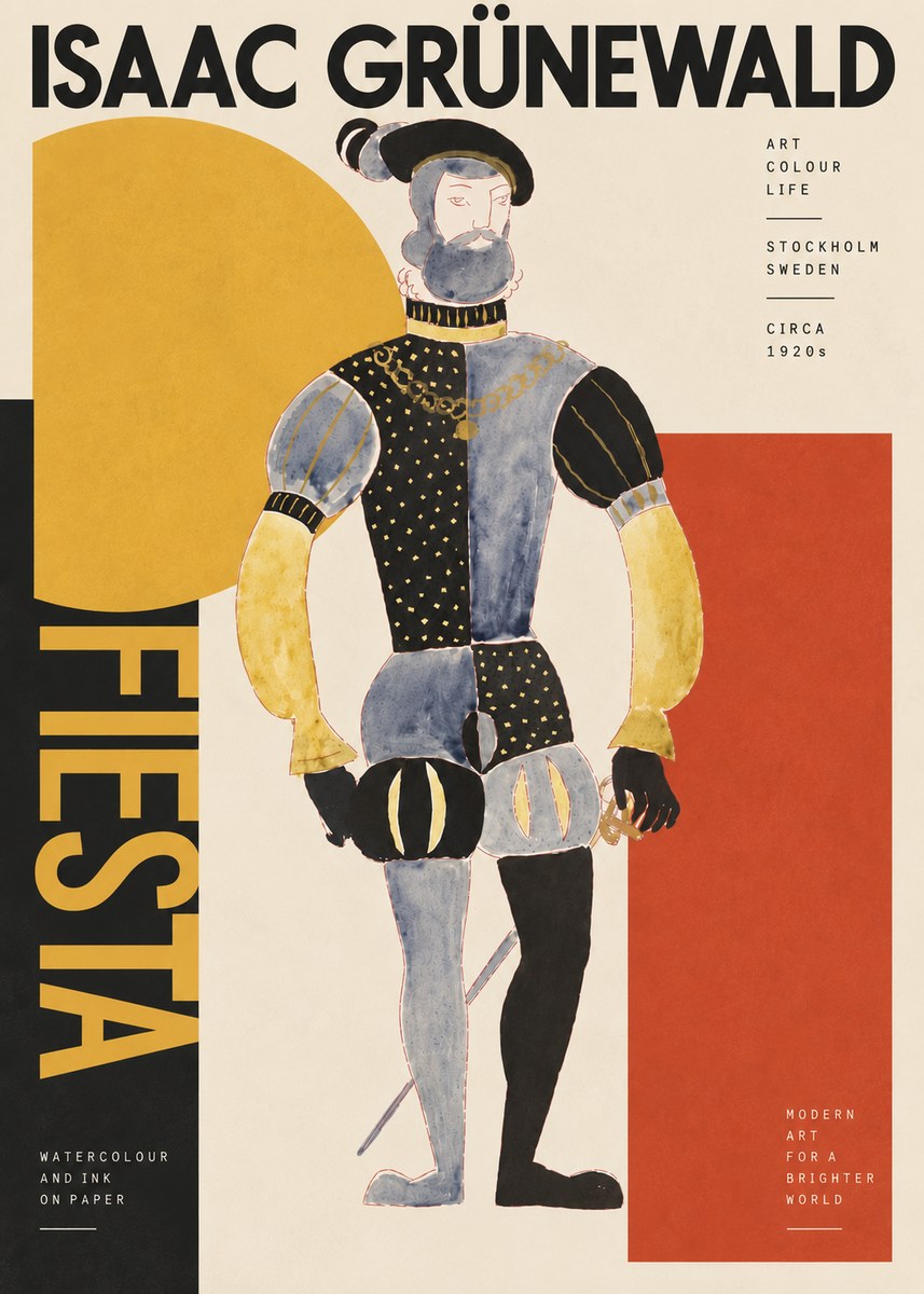 Isaac Grünewald Fiesta No6 - Poster