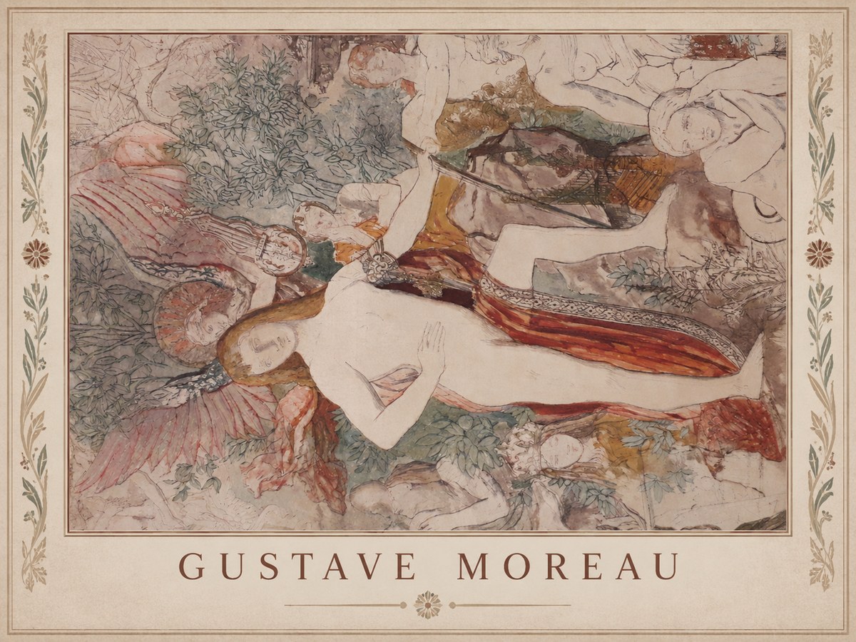 Gustave Moreau The Hymn to Beauty No1 - Poster