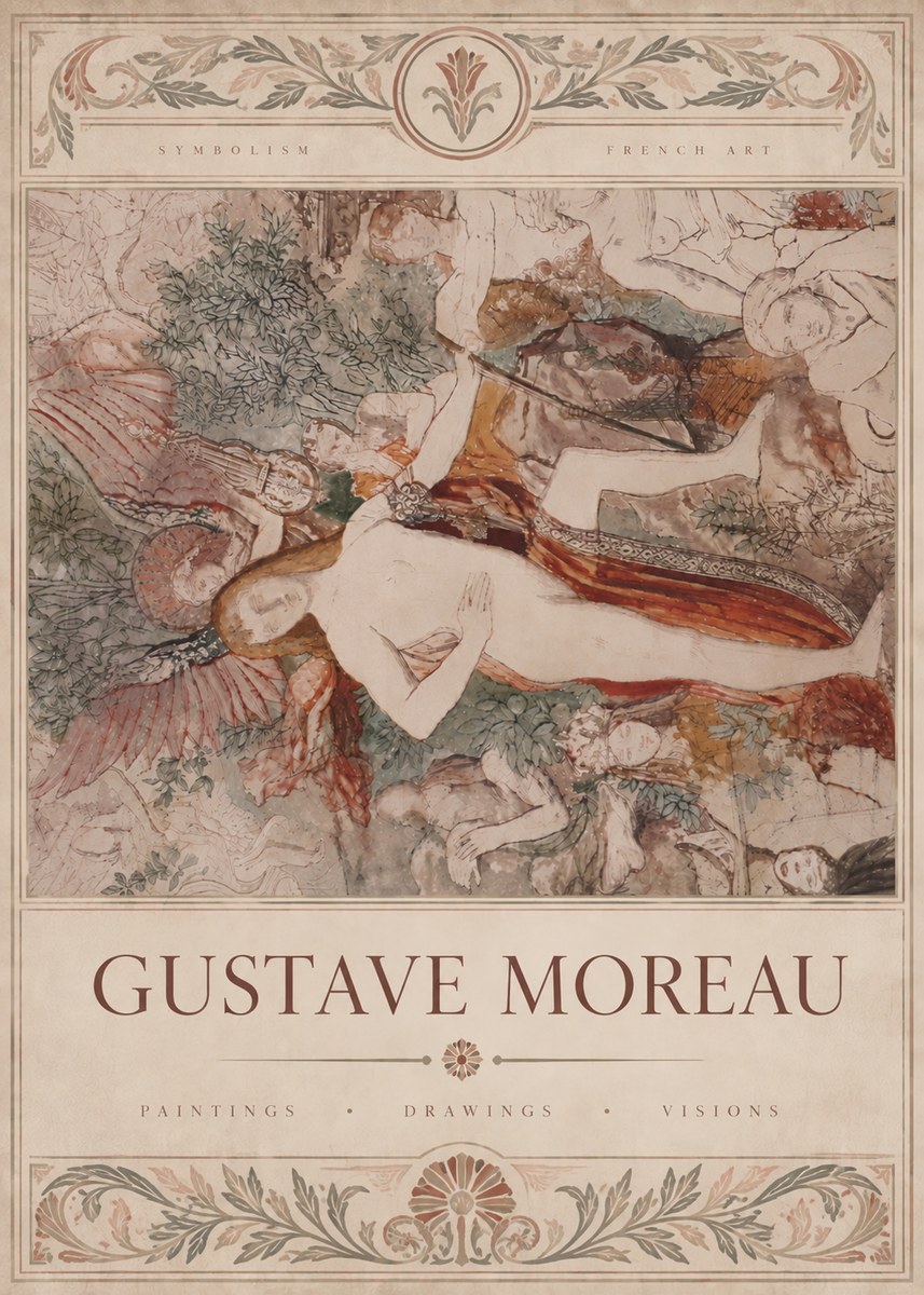 Gustave Moreau The Hymn to Beauty No6 - Poster