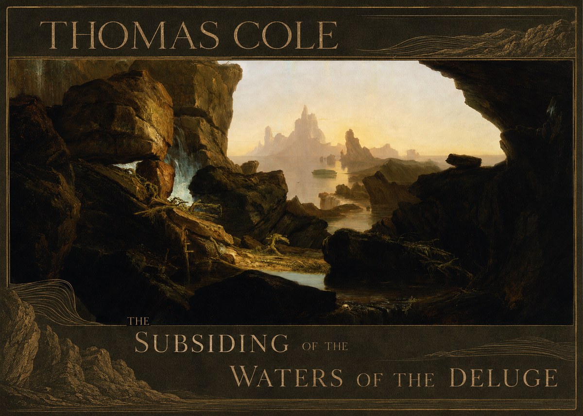Thomas Cole The Subsiding of the Waters of the Deluge I No3 - Poster