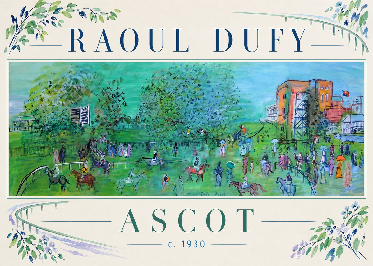 Raoul Dufy Ascot C. 1930 I No3 - Poster