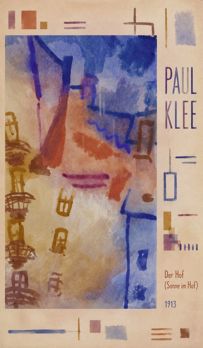 Paul Klee Der Hof (Sonne Im Hof) No4 - Poster