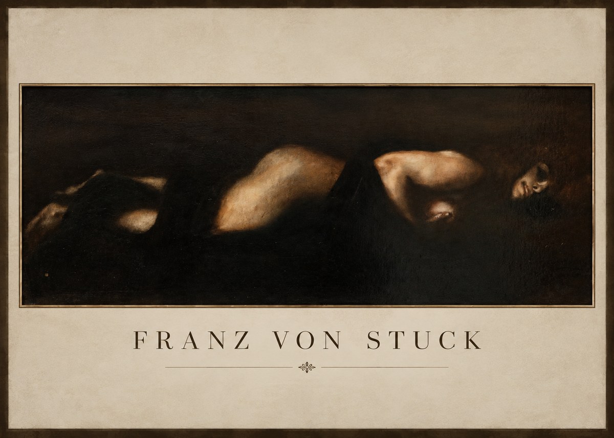 Franz von Stuck Der Schlaf No2 - Poster
