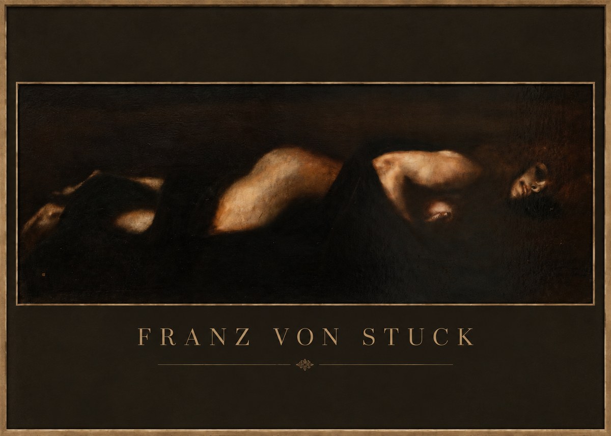Franz von Stuck Der Schlaf No4 - Poster