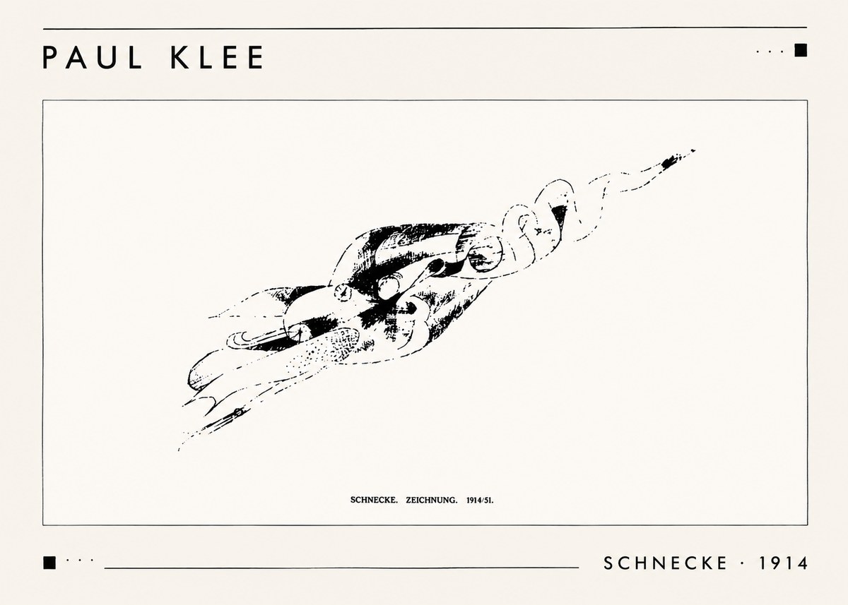 Paul Klee Schnecke No1 - Poster