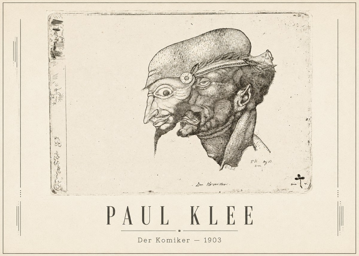 Paul Klee Der Komiker No1 - Poster