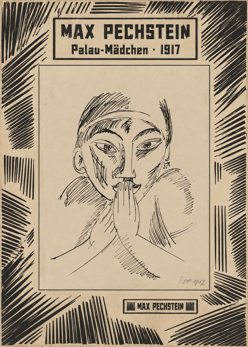 Max Pechstein Palau-mädchen No6 - Poster