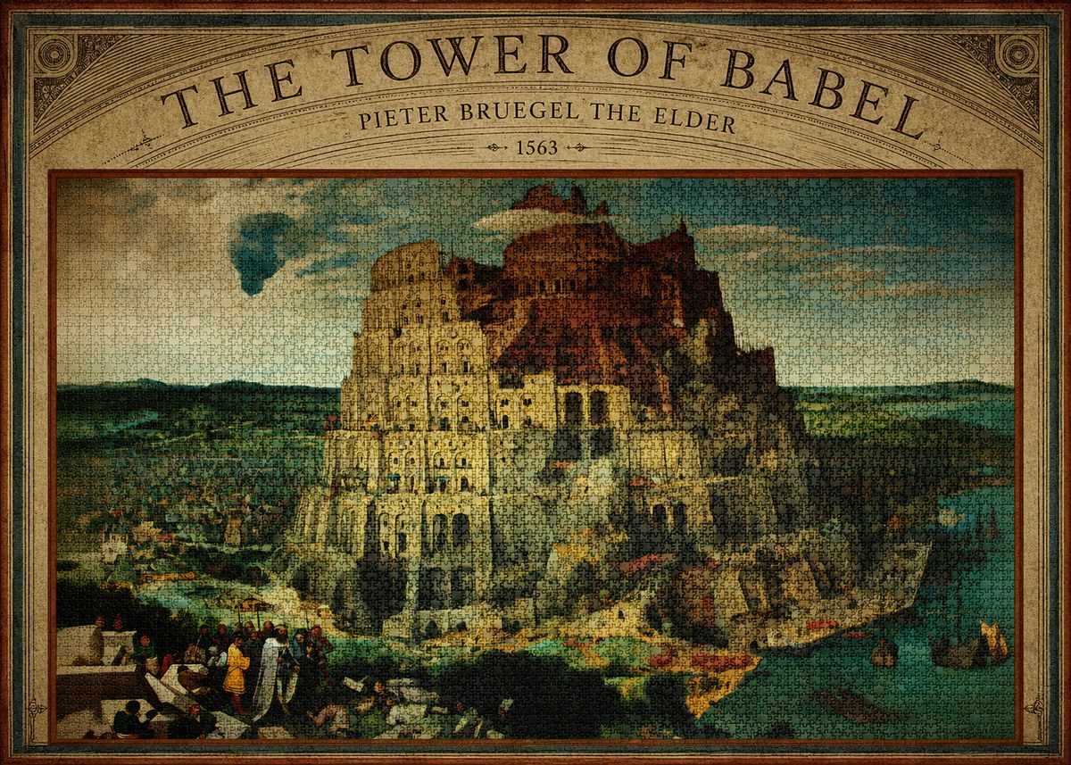 Pieter Bruegel The Tower of Babel XV No6 - Poster