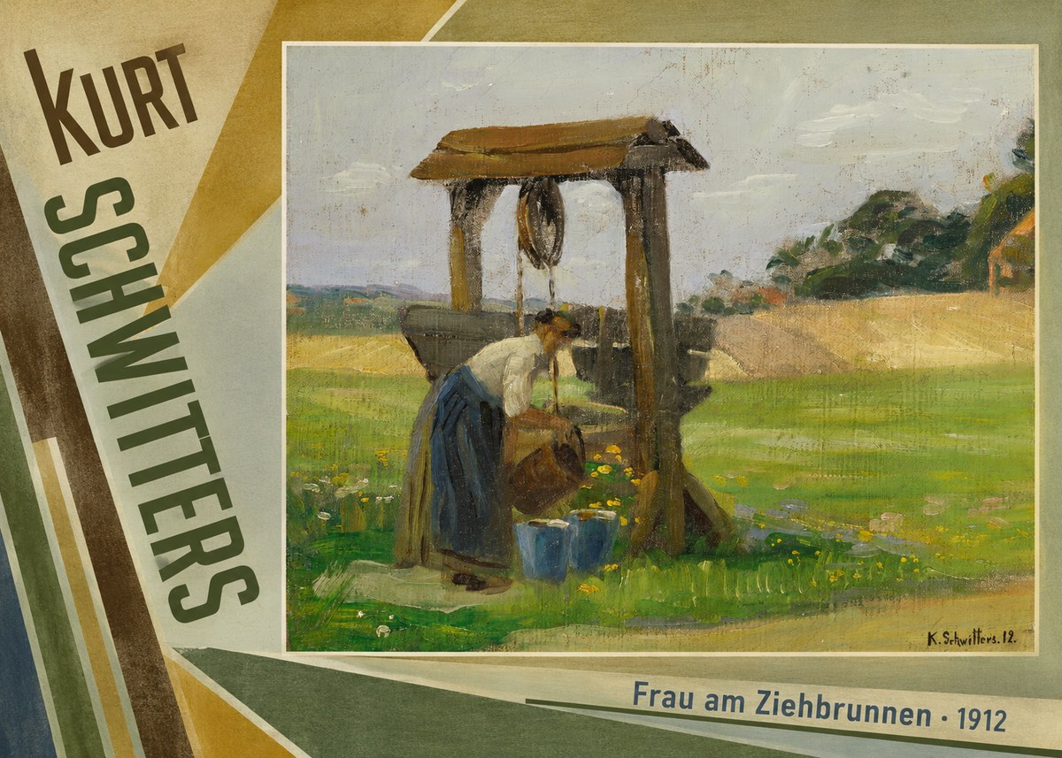 Kurt Schwitters Frau Am Ziehbrunnen No5 - Poster