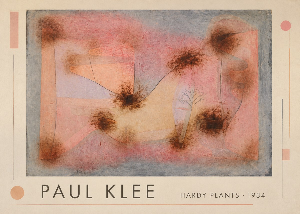 Paul Klee Hardy Plants II No1 - Poster