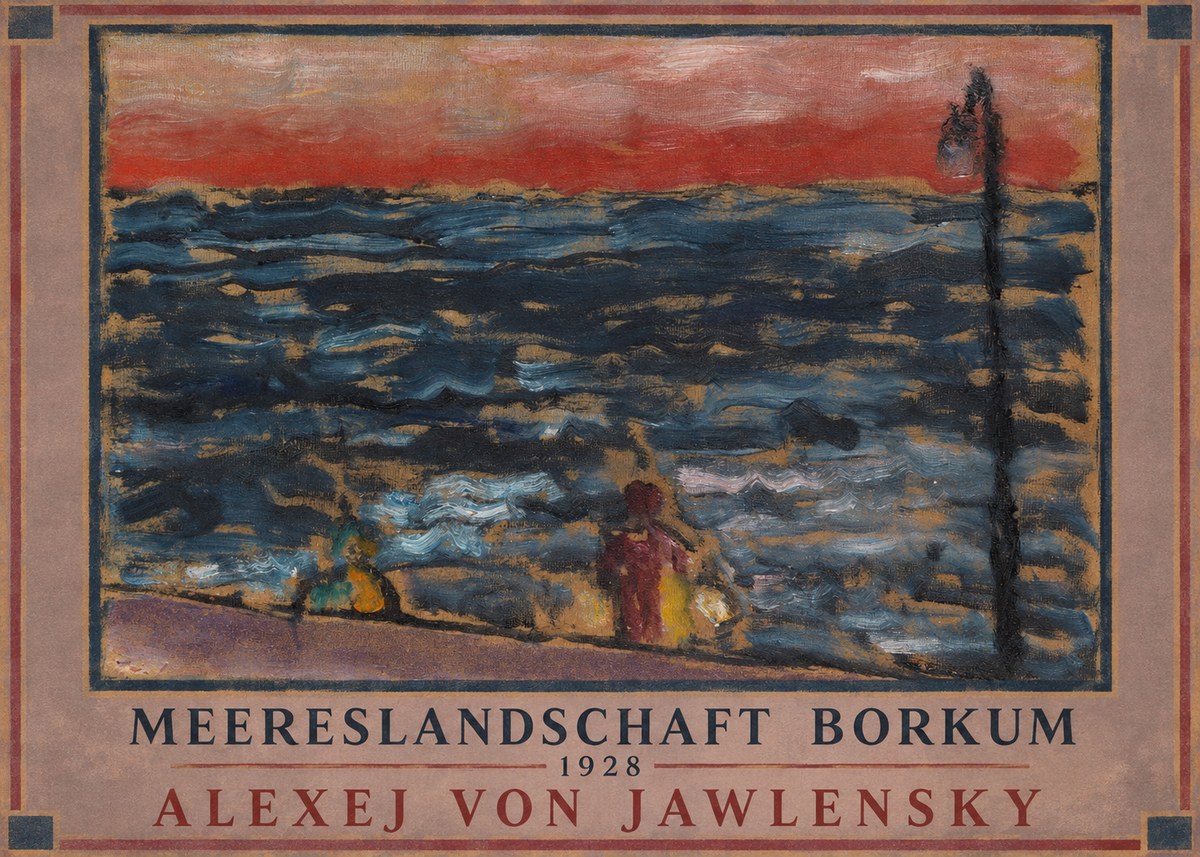 Alexej von Jawlensky Meereslandschaft Borkum No1 - Poster