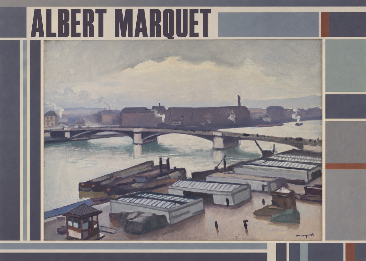 Albert Marquet River Scene, Paris No4 - Poster