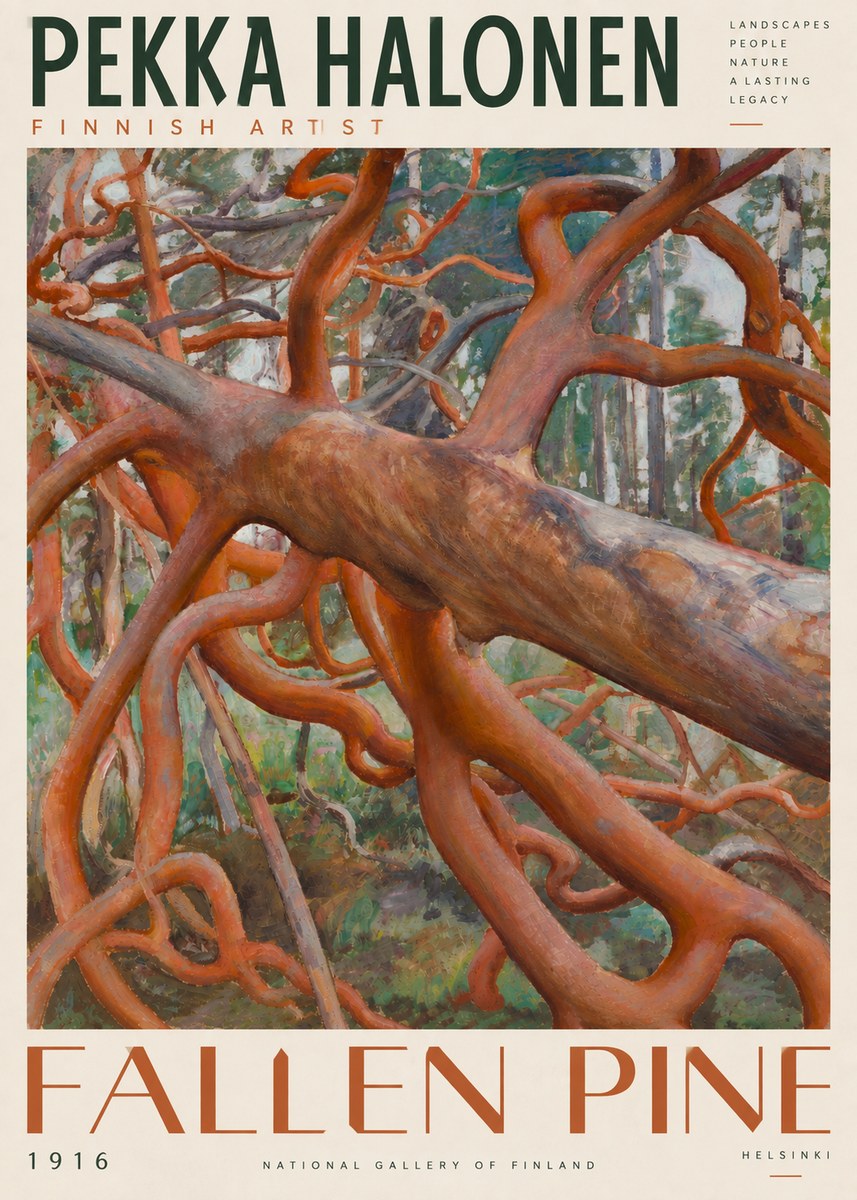 Pekka Halonen Fallen Pine No4 - Poster