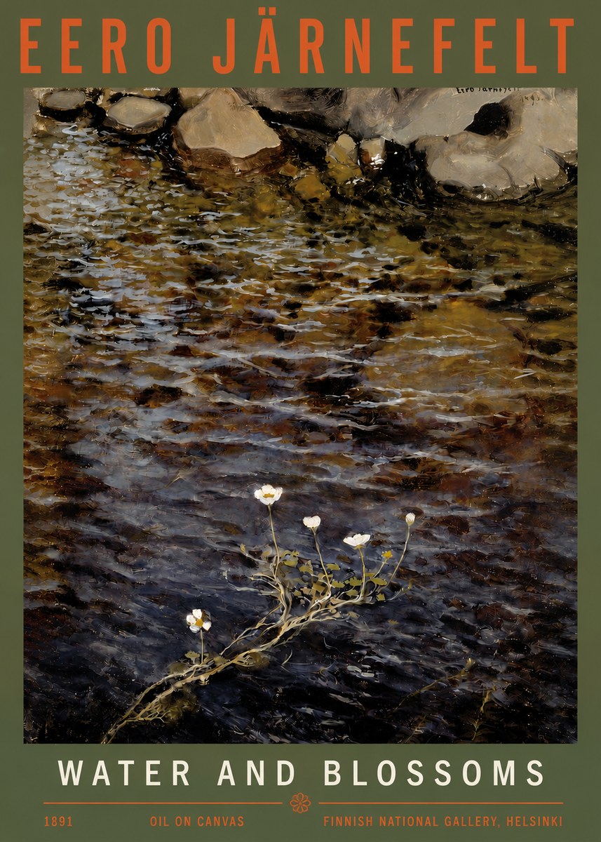 Eero Järnefelt Water and Blossoms No3 - Poster