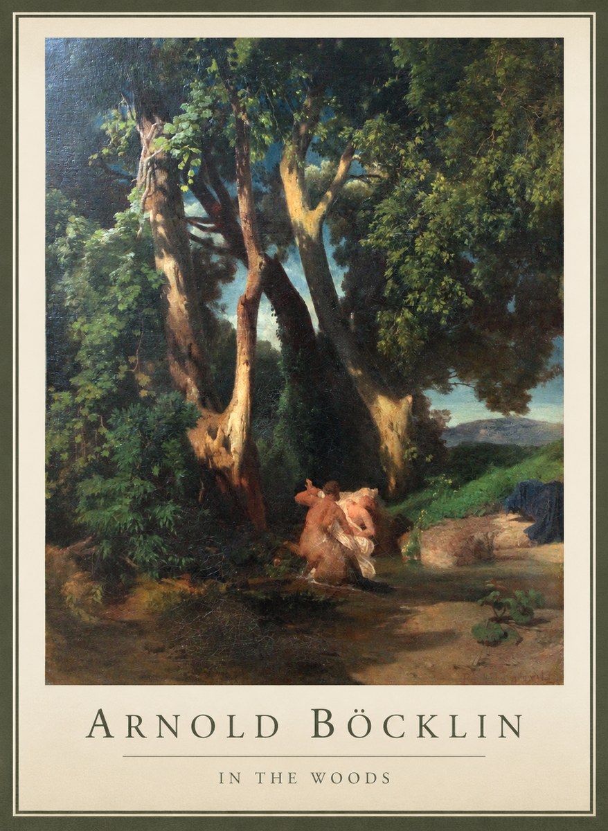 Arnold Böcklin In the Woods No1 - Poster