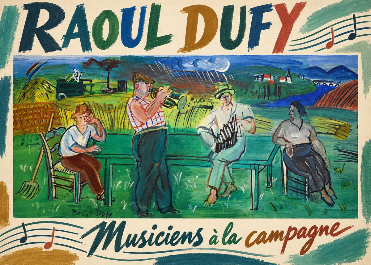 Raoul Dufy Musiciens À La Campagne No3 - Poster