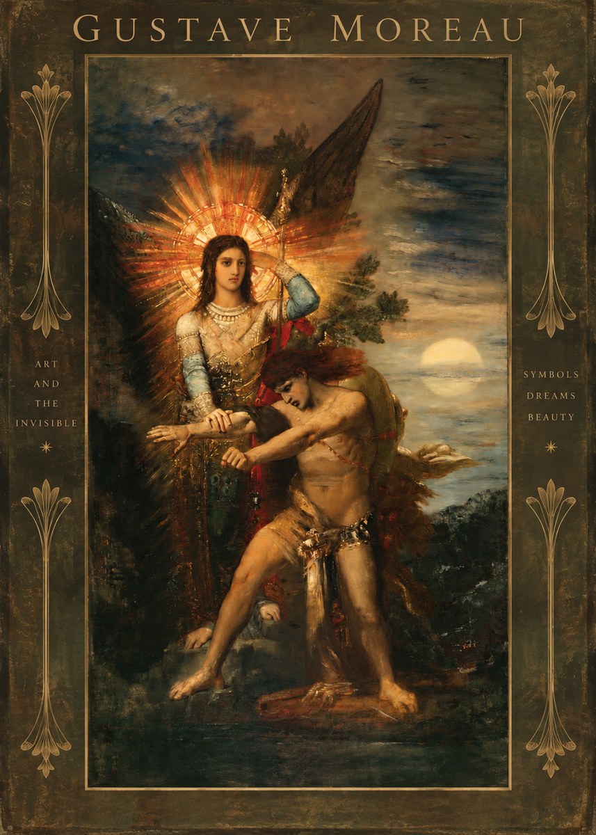 Gustave Moreau The Archangel Michael No2 - Poster