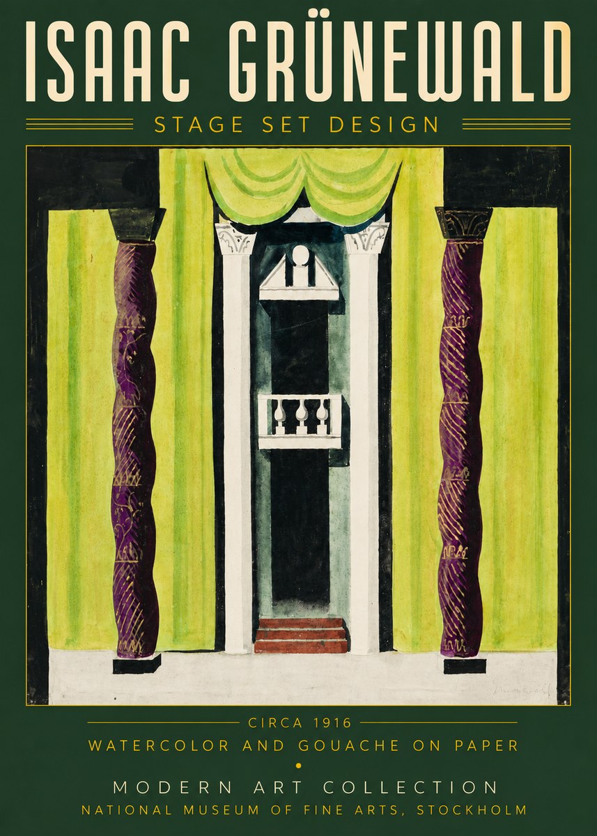 Isaac Grünewald Stage Set Design No4 - Poster