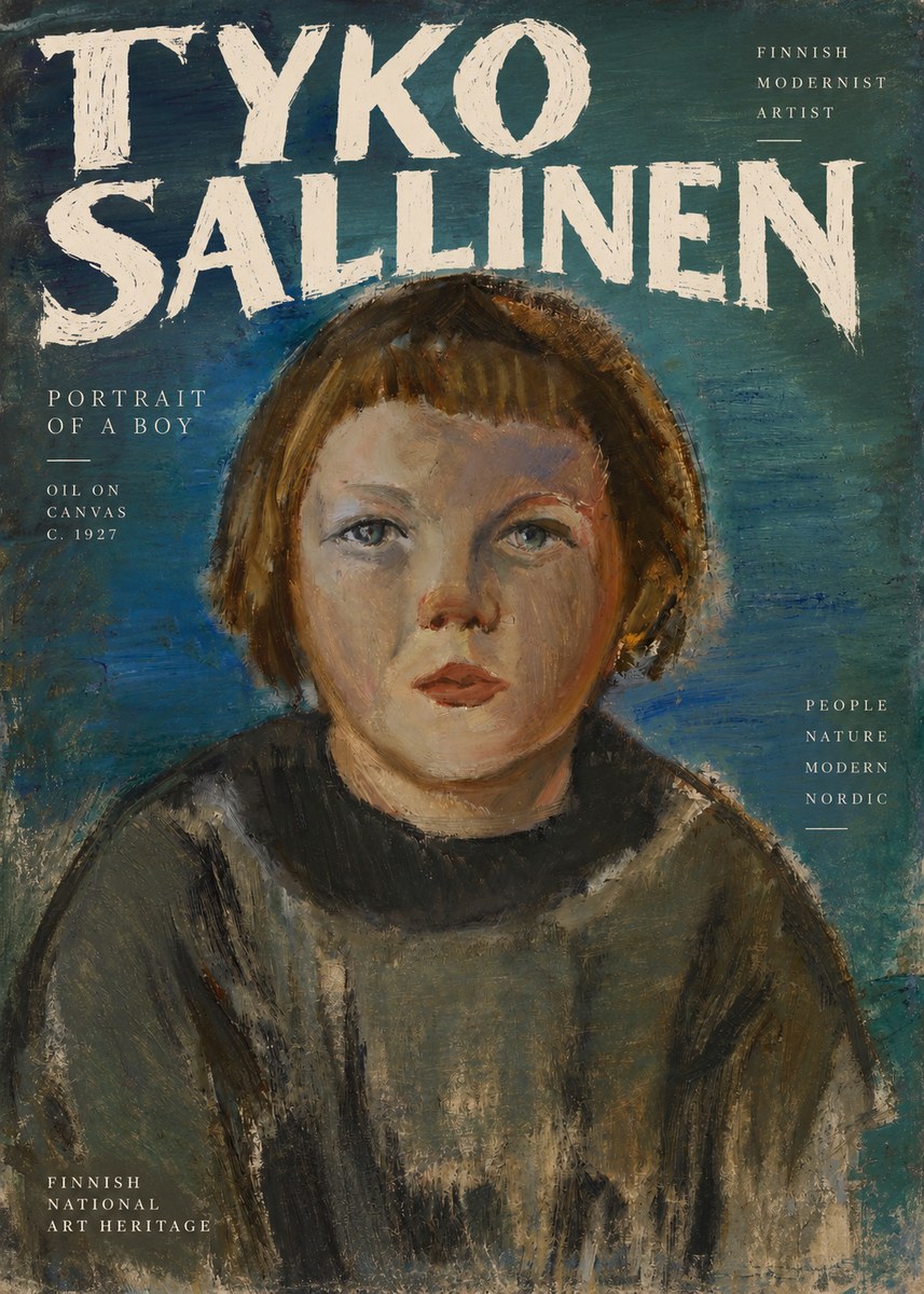 Tyko Sallinen Portrait of a Boy No2 - Poster