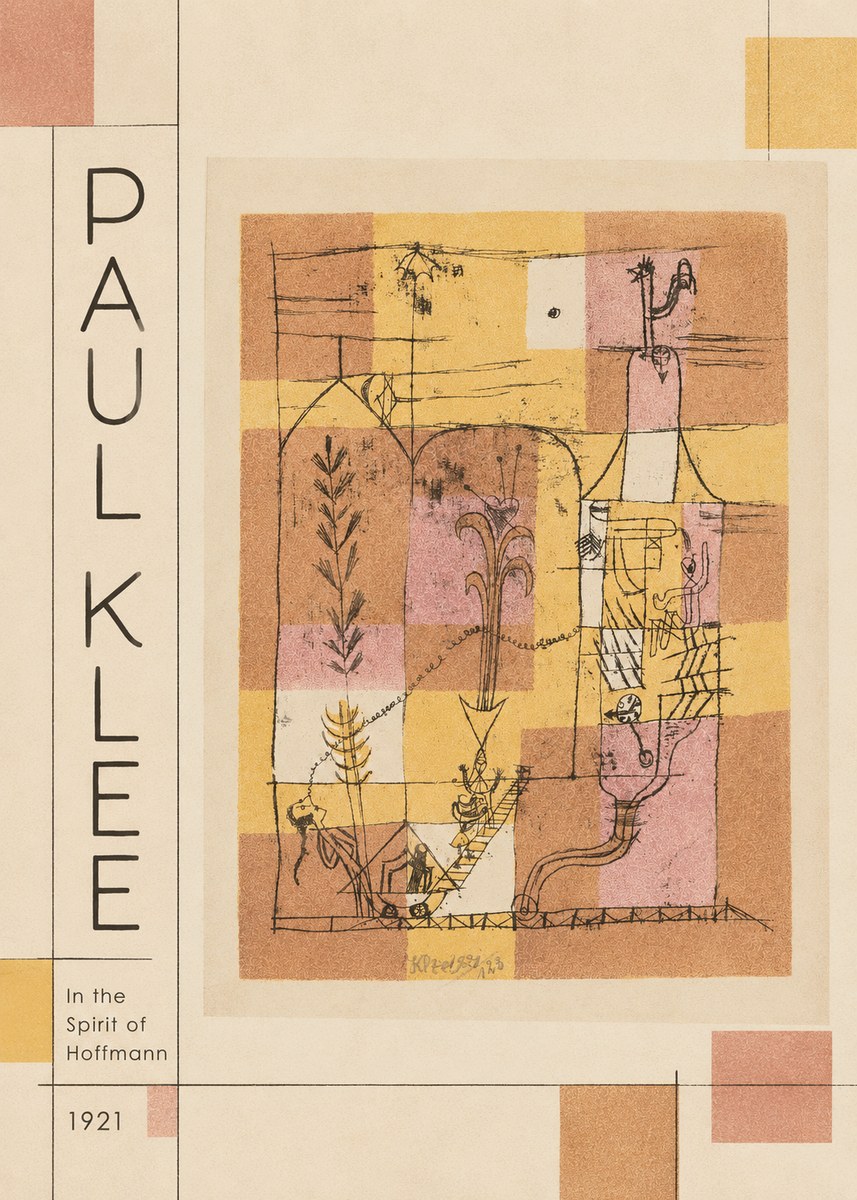 Paul Klee In the Spirit of Hoffmann No2 - Poster