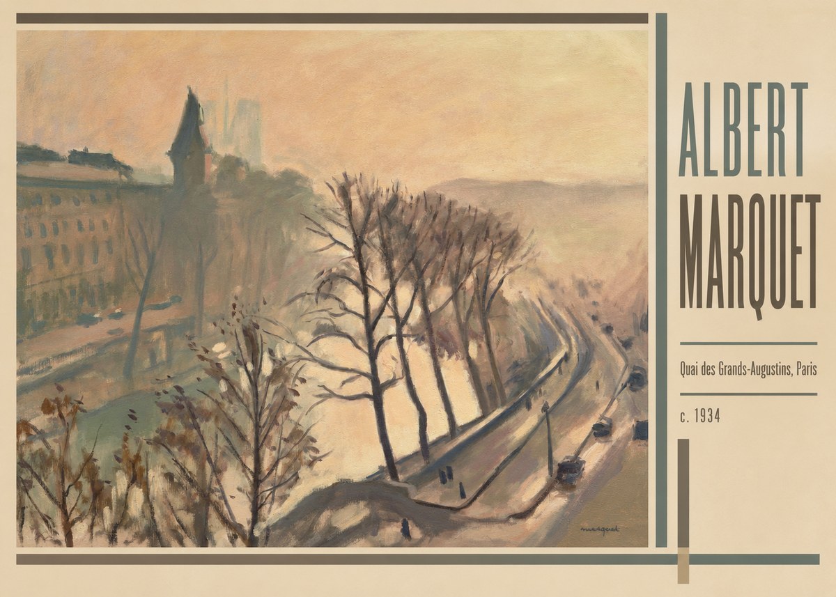 Albert Marquet Quai Des Grands-augustins, Paris · C. 1934 No2 - Poster