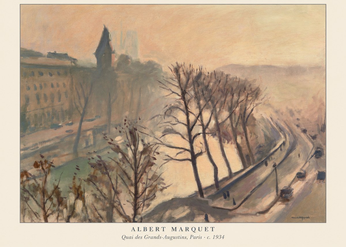 Albert Marquet Quai Des Grands-augustins, Paris · C. 1934 No6 - Poster