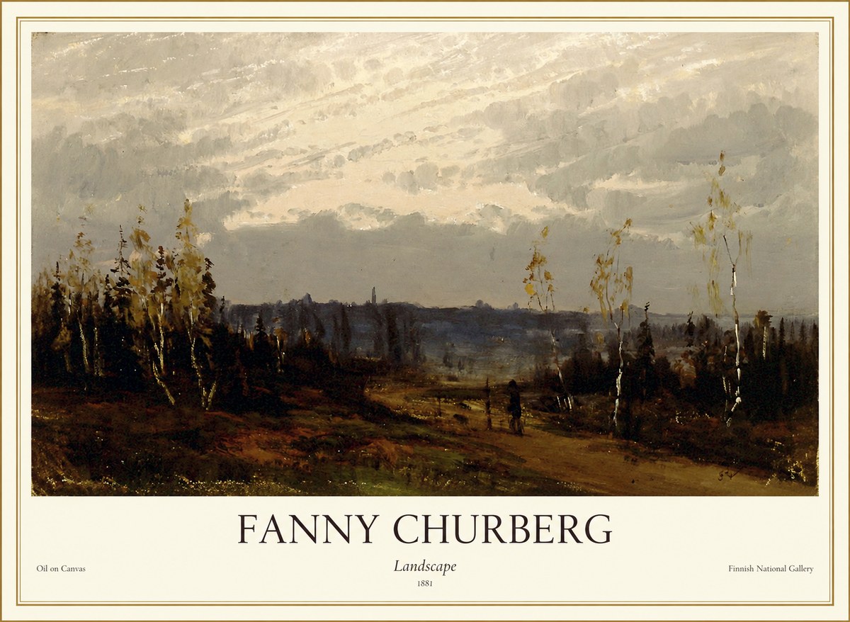 Fanny Churberg Landscape No1 - Poster
