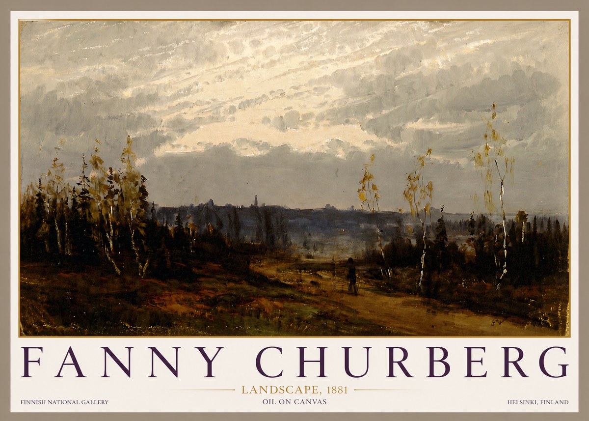 Fanny Churberg Landscape No3 - Poster