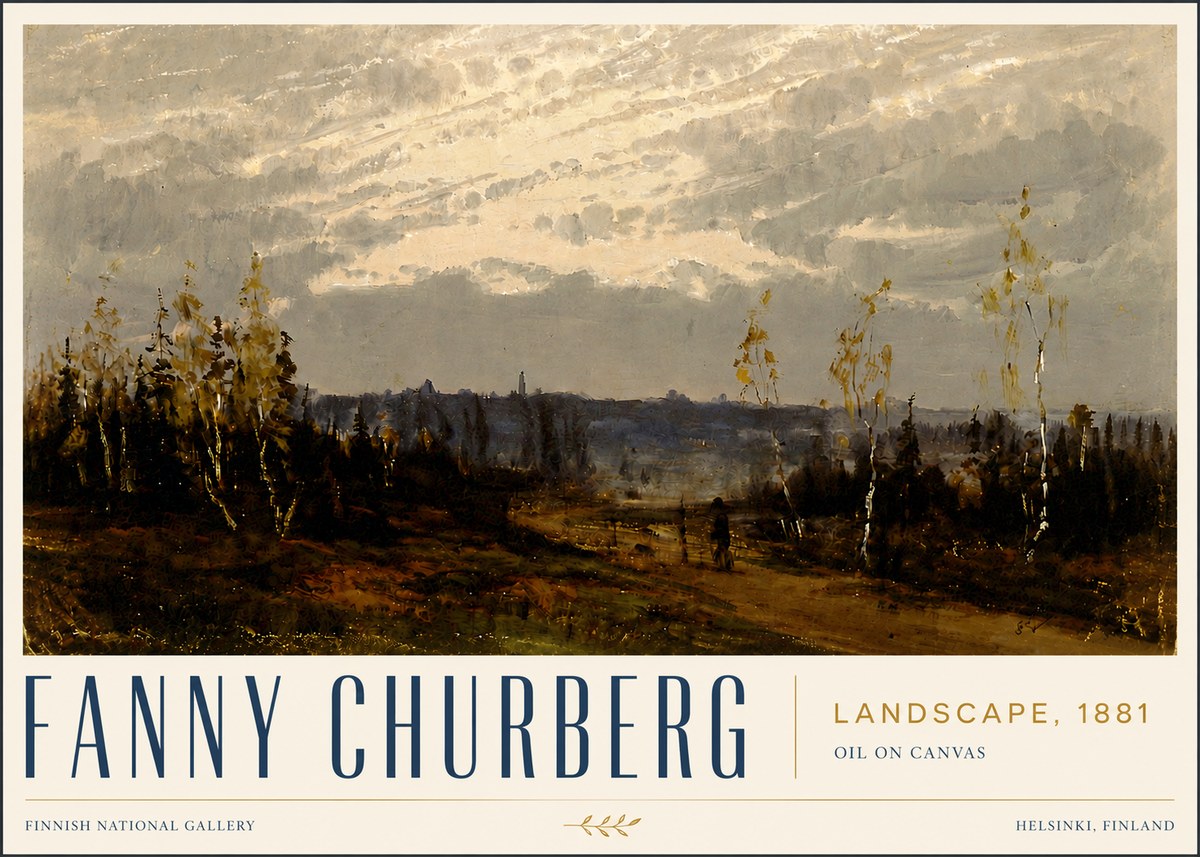 Fanny Churberg Landscape No5 - Poster