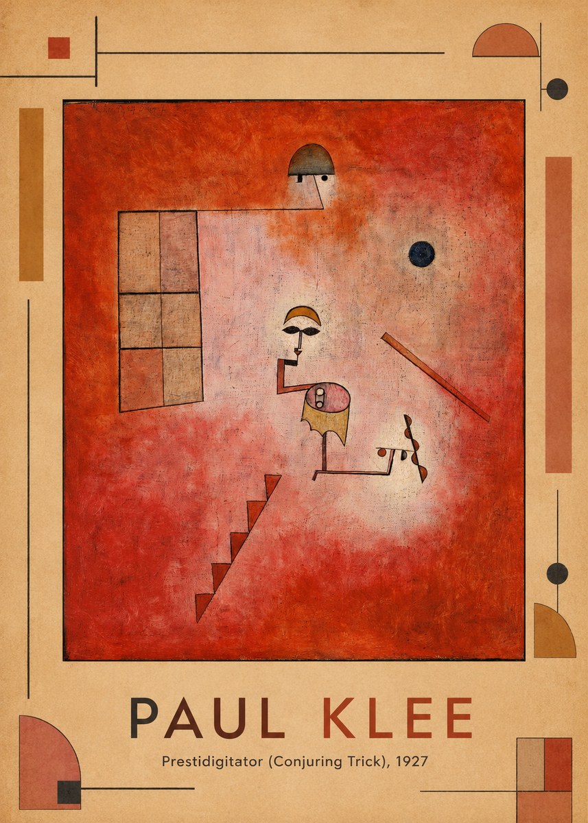 Paul Klee Prestidigitator (Conjuring Trick), 1927 No1 - Poster
