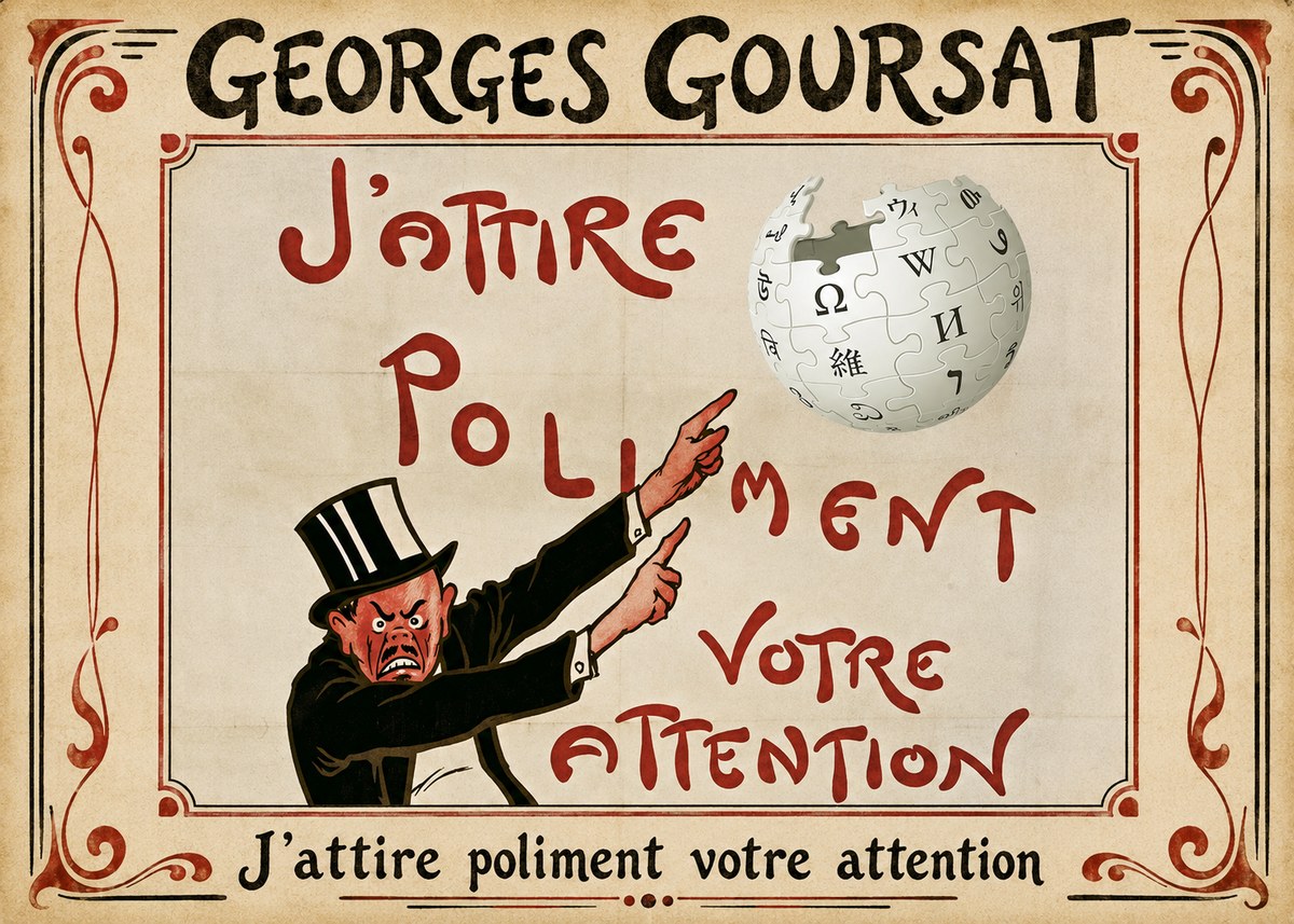 Georges Goursat J'attire Poliment Votre Attention No1 - Poster