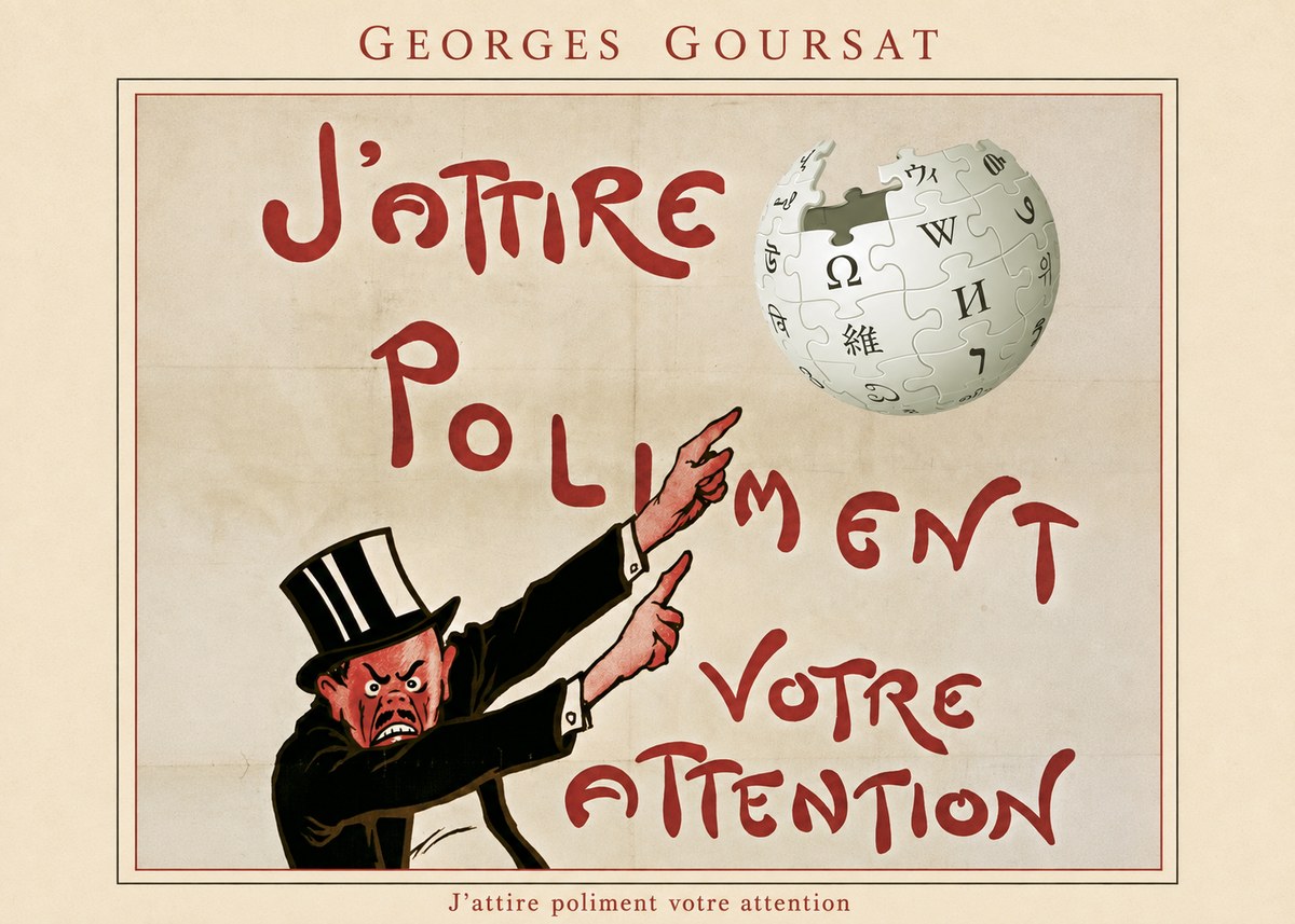 Georges Goursat J'attire Poliment Votre Attention No4 - Poster