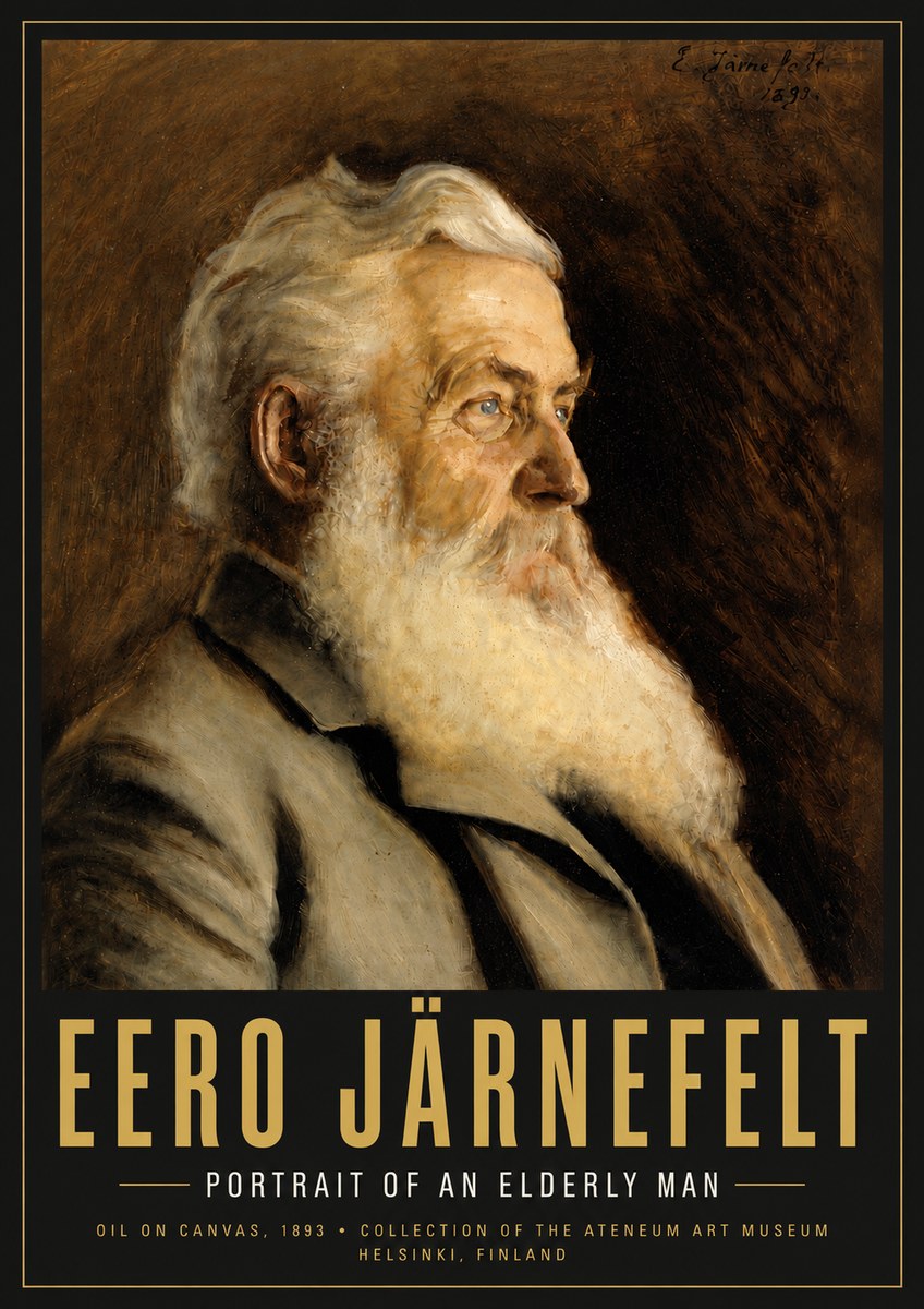 Eero Järnefelt Portrait of an Elderly Man No5 - Poster