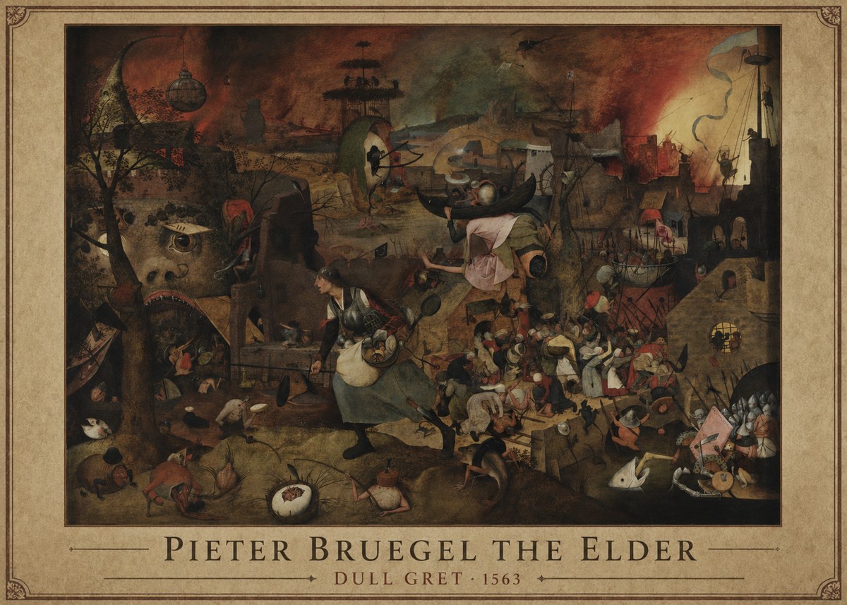 Pieter Bruegel Dull Gret III No1 - Poster