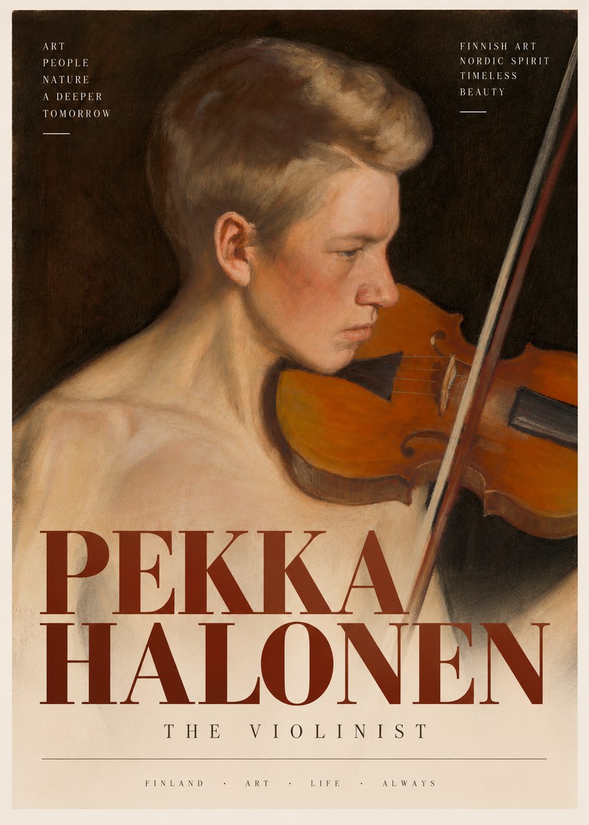 Pekka Halonen The Violinist No4 - Poster